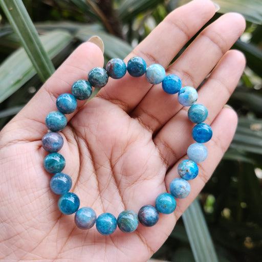 Blue Apatite Crystal Bracelet For Unisex