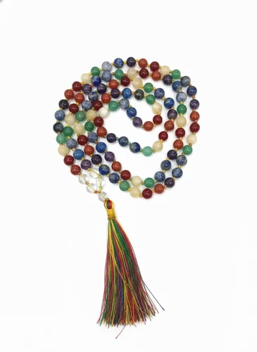 7 Chakra Crystal Mala For Unisex