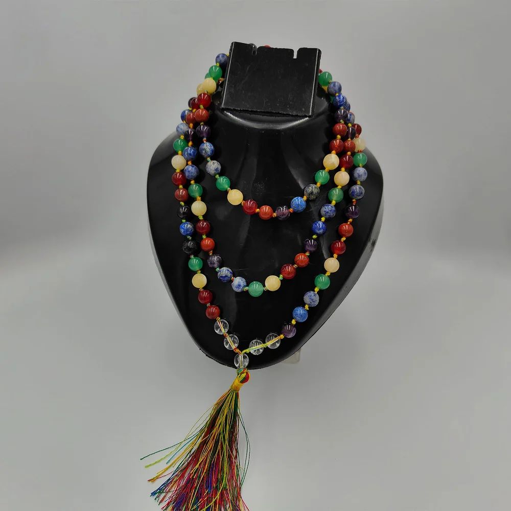 7 Chakra Crystal Mala For Unisex