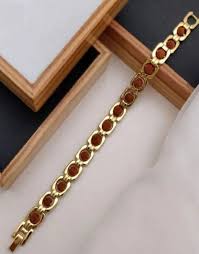 Golden And Silver Rudraksha Bracelet For Men