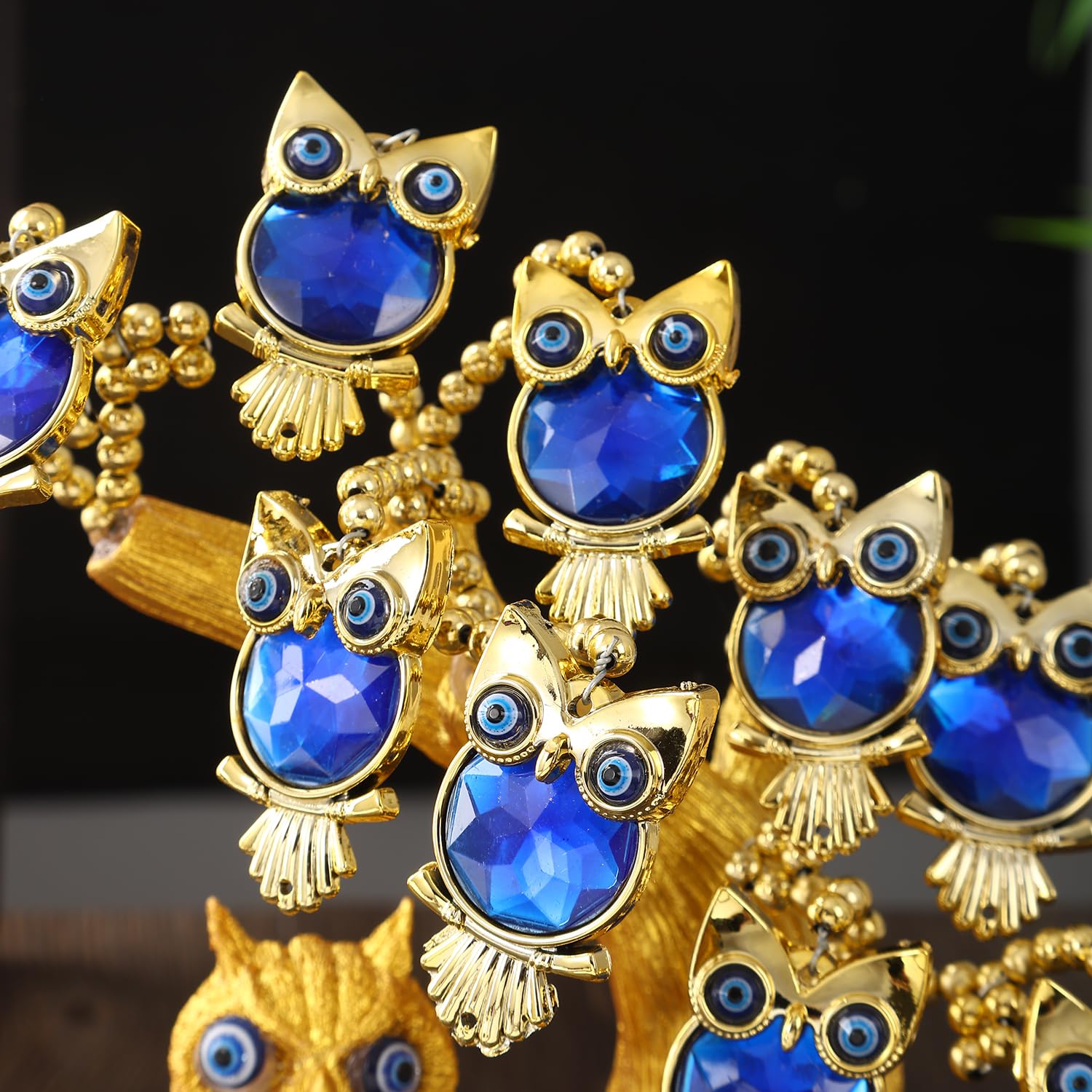 Golden Child Owl Evil Eye Tree For Home And Office