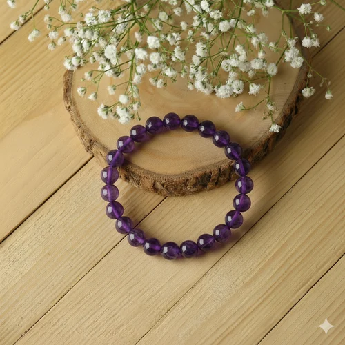 Amethyst Crystal Bracelet For Unisex