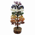 Natural Crystal Beads And Metal Wire 7 Chakra Crystal Tree - 1500 Chips For Home And Office