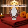 54 Beads Nepali Rudraksha Mala For Unisex