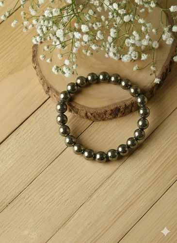 Pyrite Healing Crystal Bracelet 8Mm For Unisex