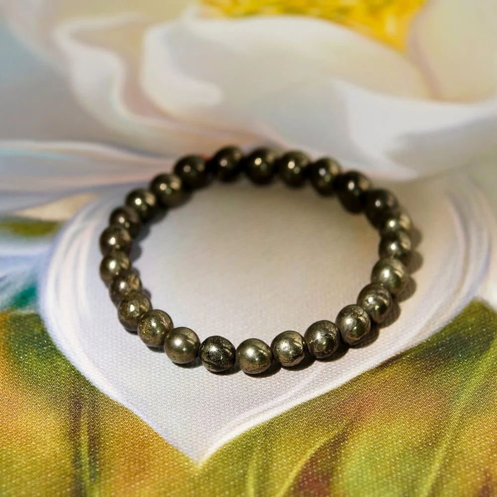 Pyrite Healing Crystal Bracelet 8Mm For Unisex