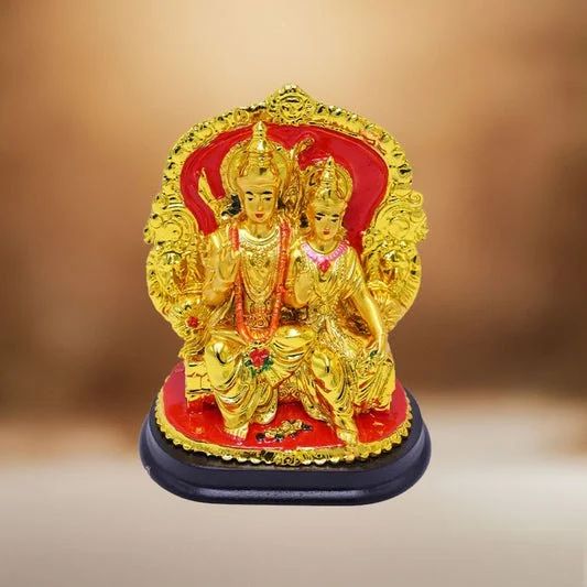Golden Resin And Metal Sita Ram For Home And Office