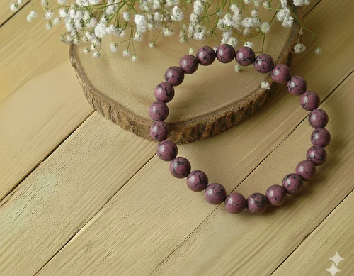Rhodonite Healing Crystal Bracelet For Unisex