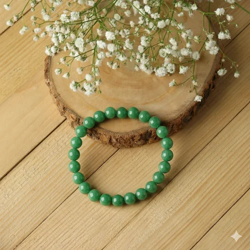 Green Jade Healing Crystal Bracelet For Unisex