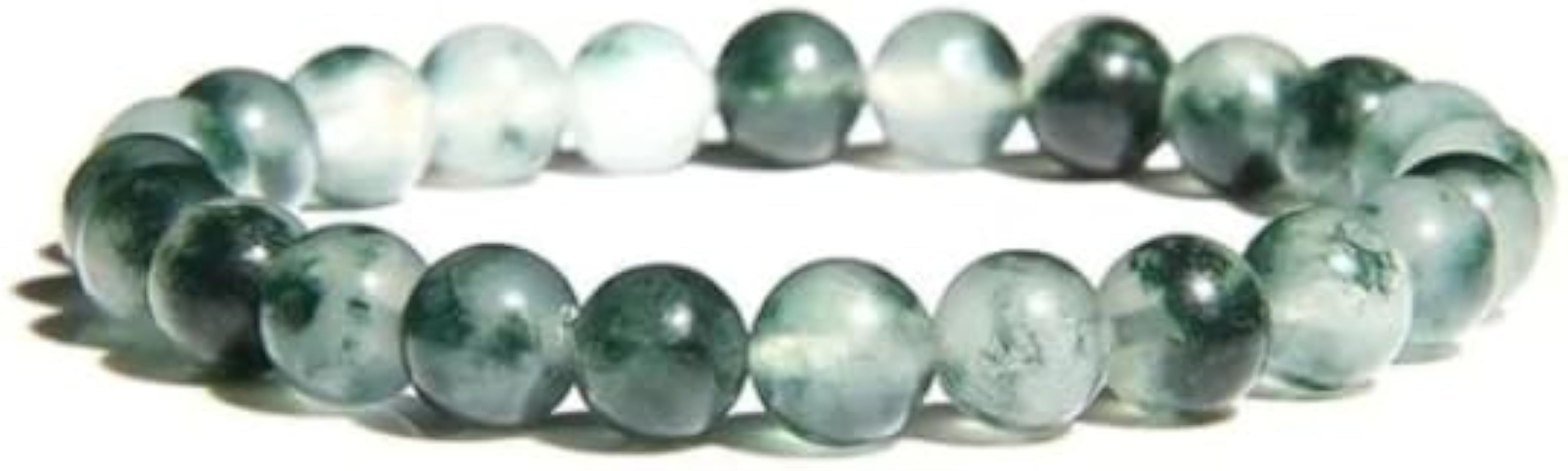 Moss Agate Healing Crystal Bracelet For Unisex