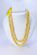 Yellow Natural Howlite Chips Mala For Women