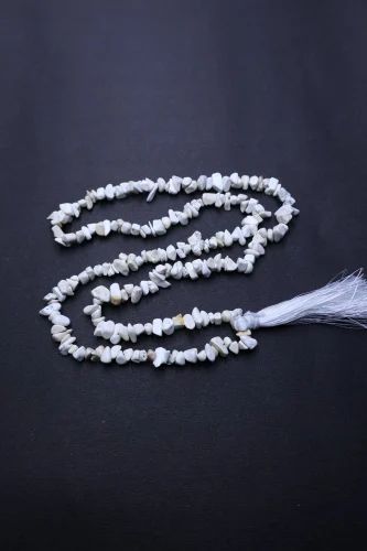 White Howlite Stone Chips Mala For Women