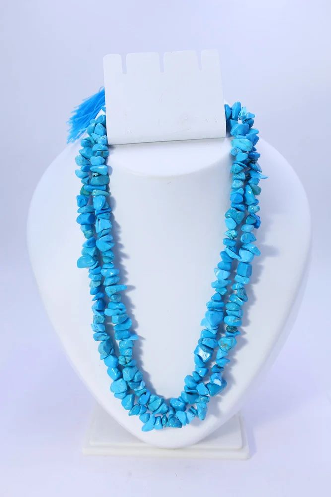 Firoza Chips Mala For Unisex