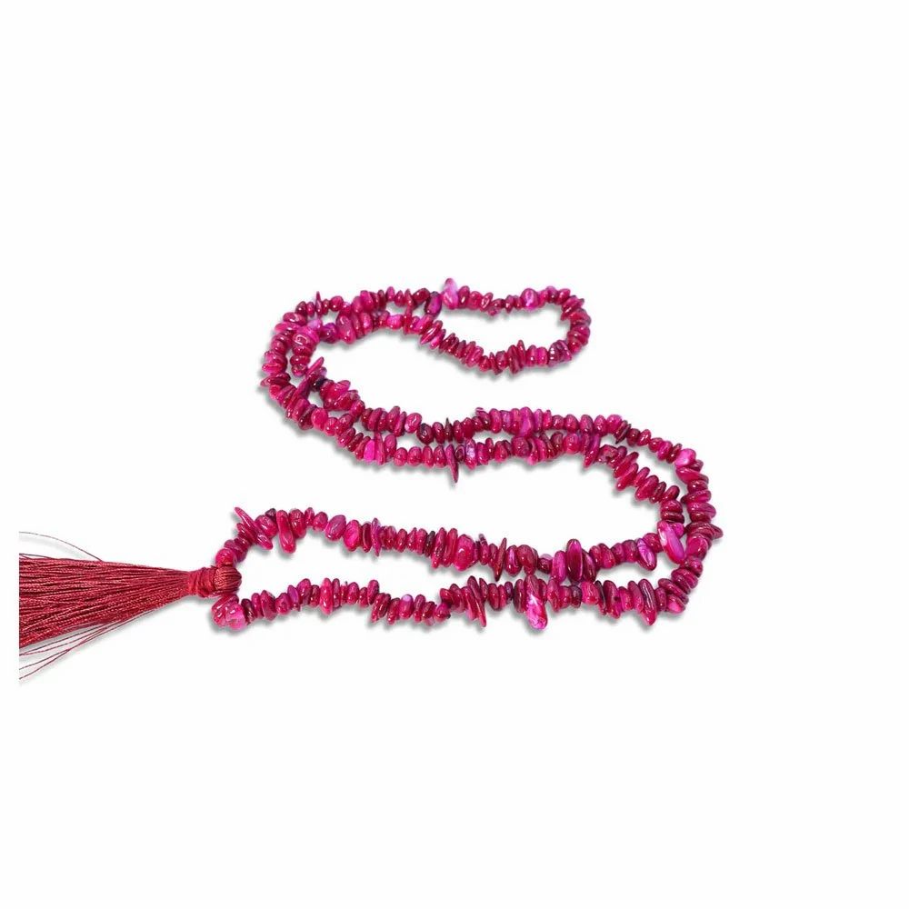 Multicolor Rhodolite Garnet Chips Mala For Women