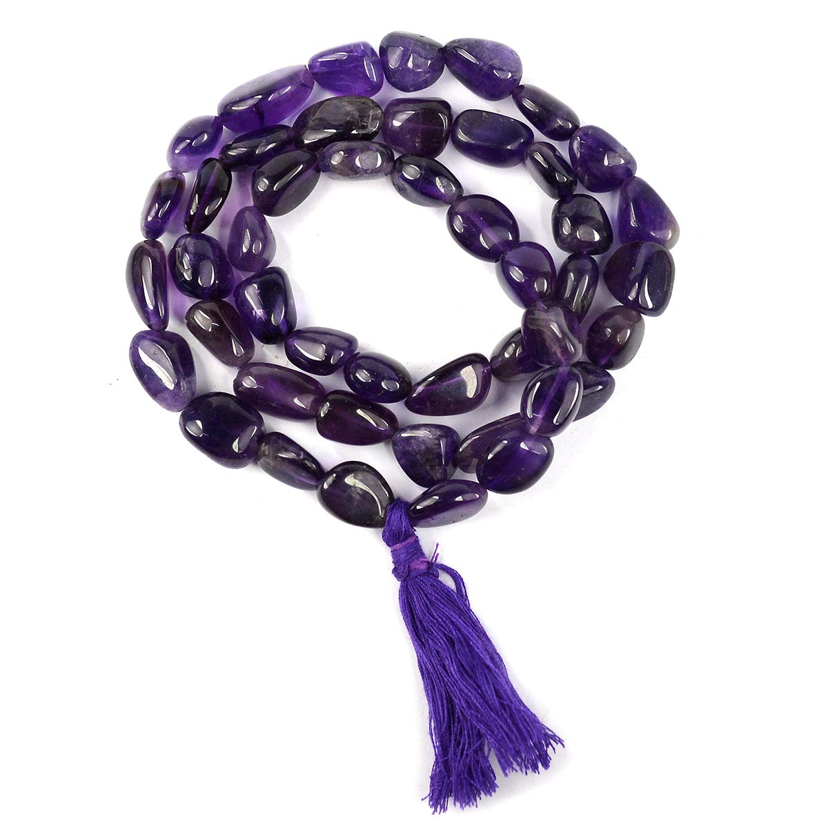 Amethyst Crystal Mala For Women
