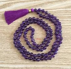 Amethyst Crystal Mala For Women