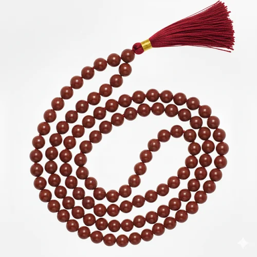 Red Jade Crystal Mala For Women