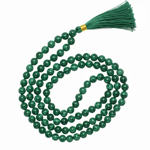Malachite Crystal Mala For Women