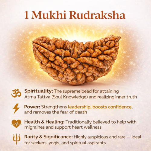 1 Mukhi Nepali Rudraksha (Govt. Lab Certified)