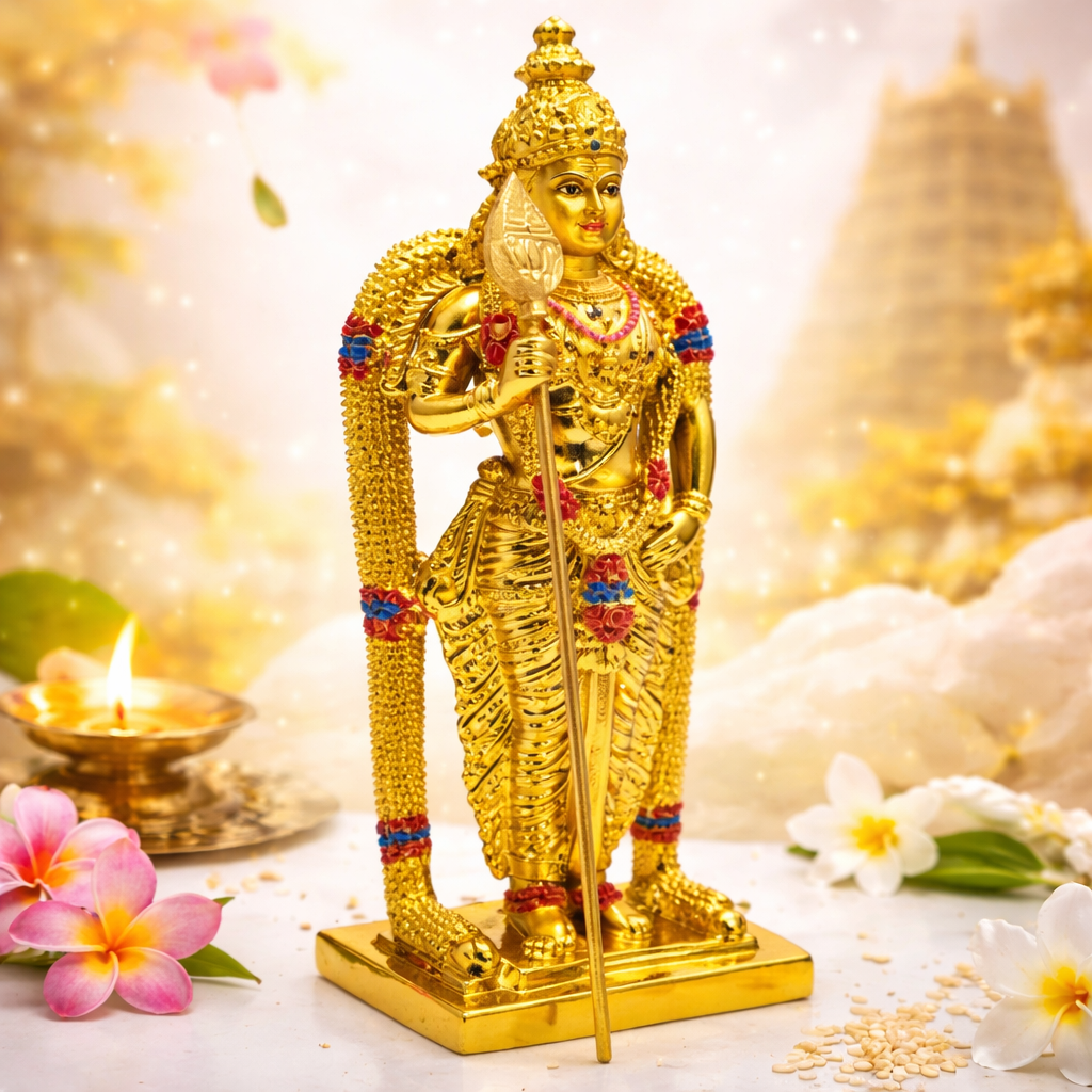 Multicolor Shree Bharani Murugan Statue For Home And Office