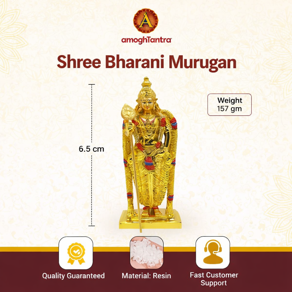 Multicolor Shree Bharani Murugan Statue For Home And Office