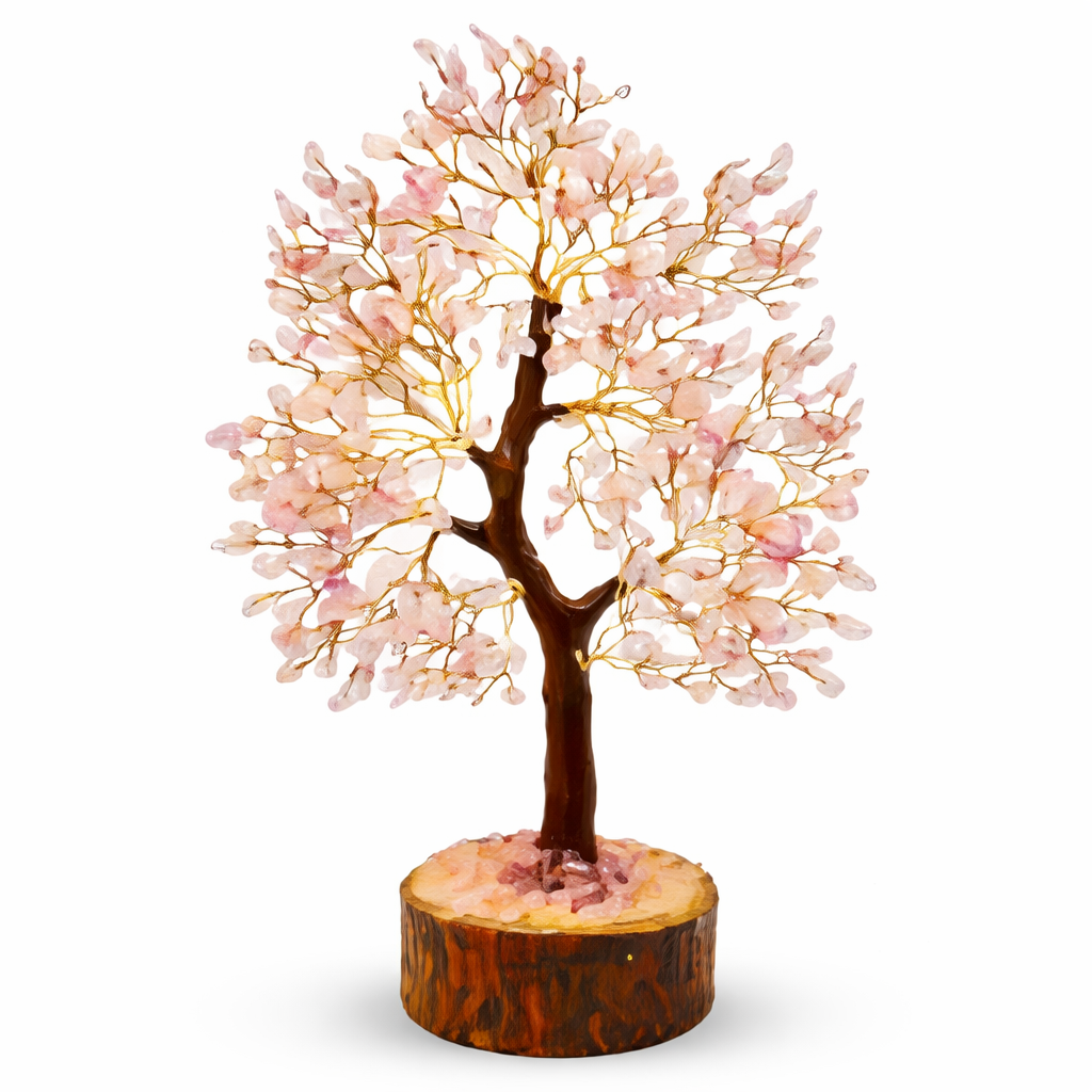 Rose Quartz Crystal Tree For Home And Office