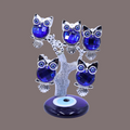 Five Owl Evil Eye Tree For Home And Office