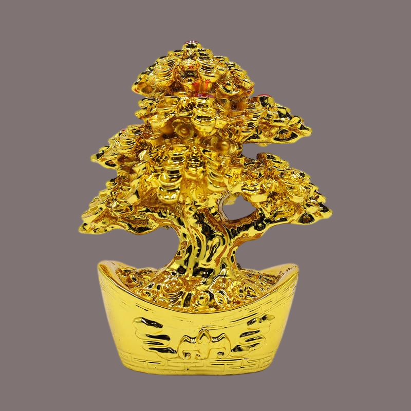 Feng-Shui Golden Coin Money Tree For Home And Office